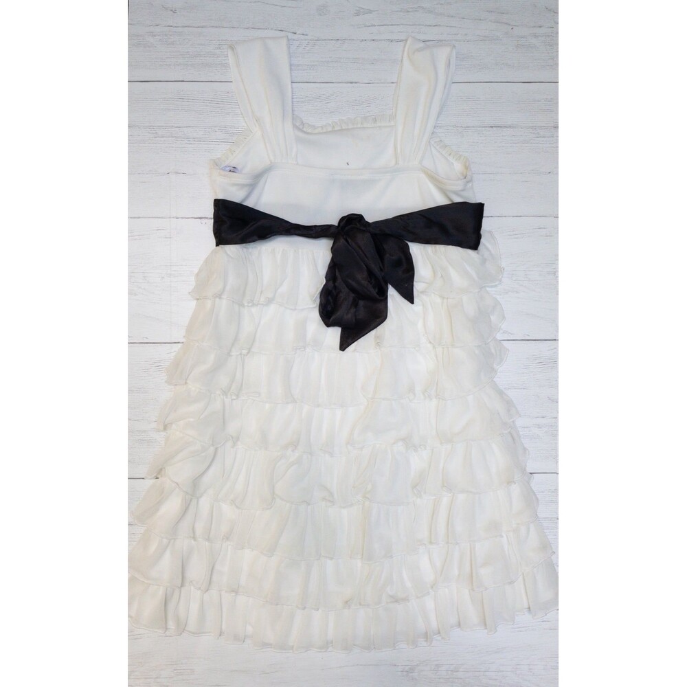 White Sequin Hearts Dress (Size 14 Girls) - Picture 3 of 3
